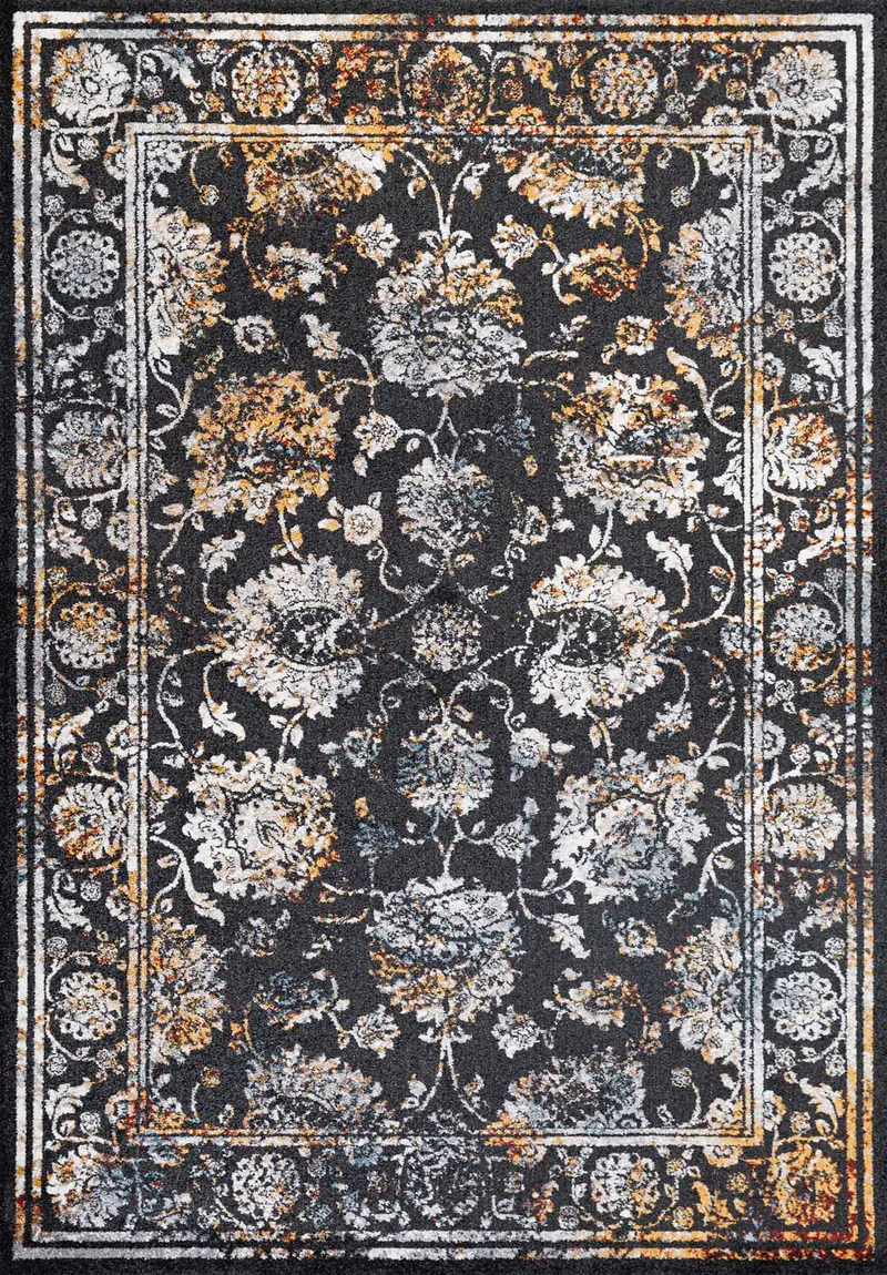 Matta Yelvi 160x230 cm, Svart/Beige