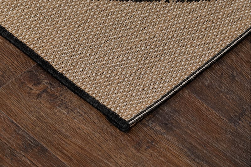 Panama Leaf Utomhusmatta 200x290 cm - Svart - Textil & mattor - Mattor - Utomhusmattor