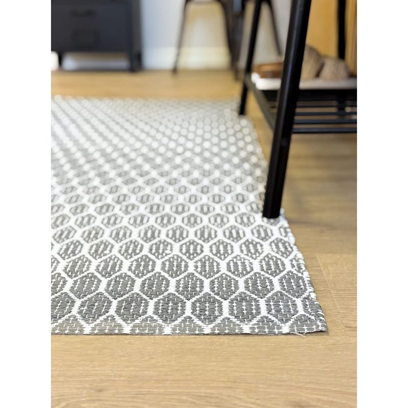 Plastmatta Hilma Link - 150x220 cm, Grå - Textil & mattor - Mattor - Utomhusmattor - Plastmattor