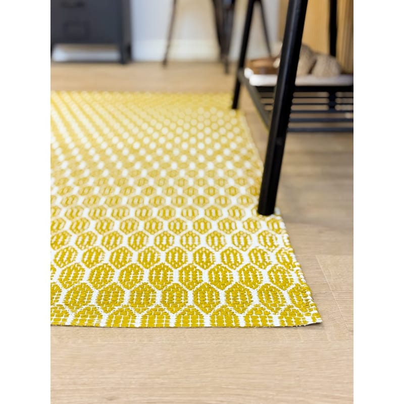 Plastmatta Hilma Link - 150x220 cm, Gul - Textil & mattor - Mattor - Utomhusmattor - Plastmattor