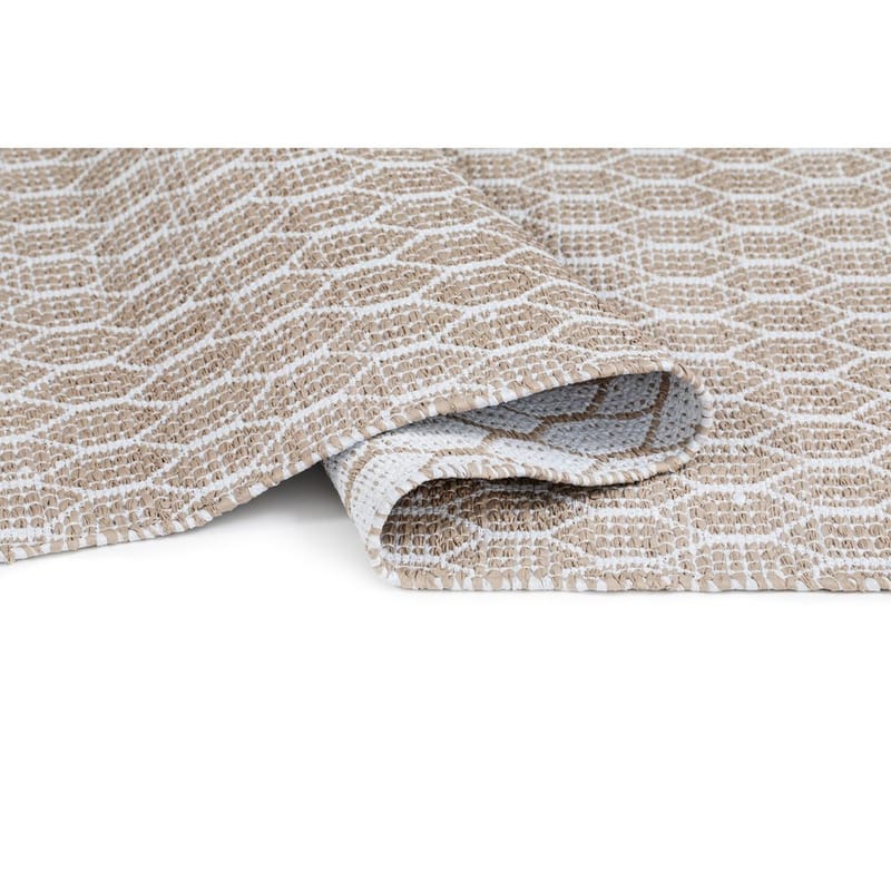 Plastmatta Hilma Link - 150x220 cm, Linne - Textil & mattor - Mattor - Utomhusmattor - Plastmattor