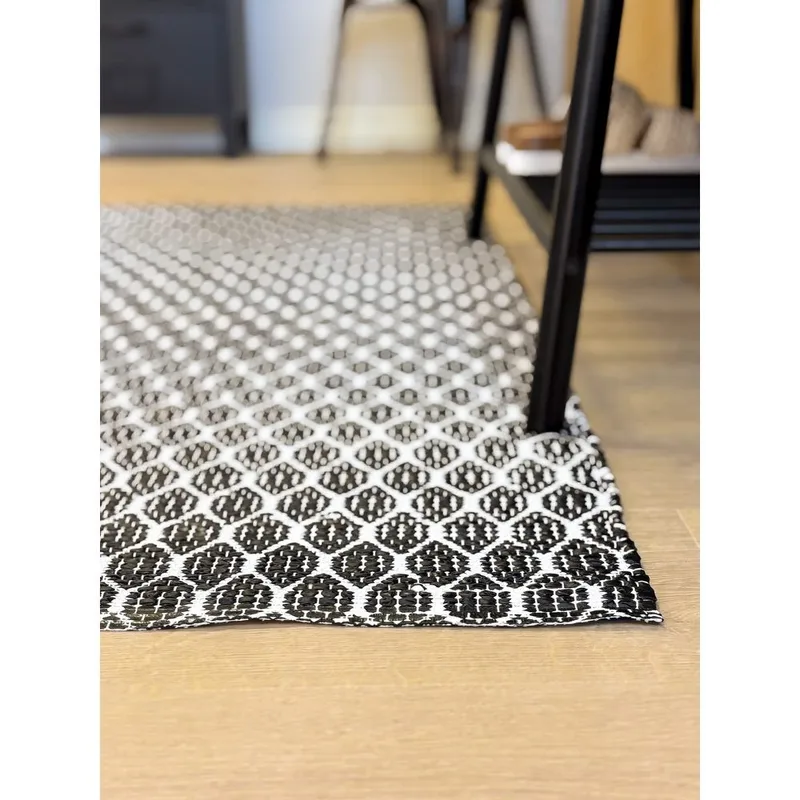 Plastmatta Hilma Link - 70x150 cm, Svart - Textil & mattor - Mattor - Utomhusmattor - Plastmattor