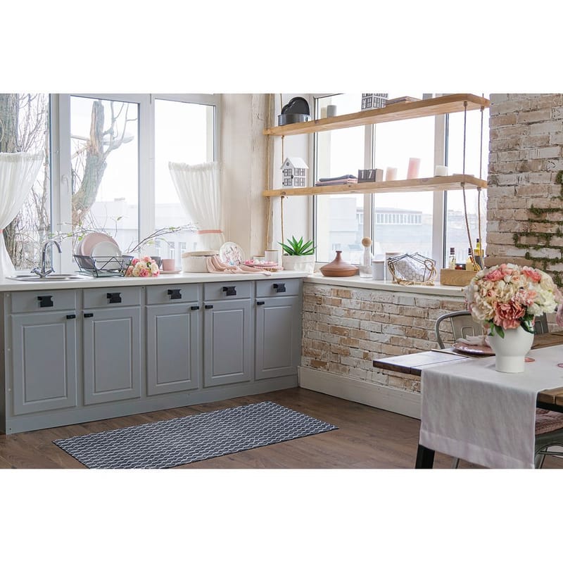 Plastmatta Hilma Link - 70x200 cm, Blå - Textil & mattor - Mattor - Utomhusmattor - Plastmattor