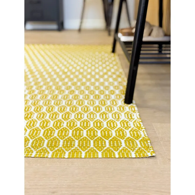 Plastmatta Hilma Link - 70x200 cm, Gul - Textil & mattor - Mattor - Utomhusmattor - Plastmattor