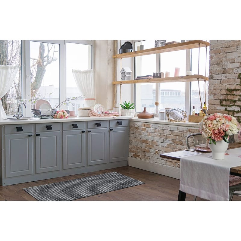 Plastmatta Hilma Link - 70x200 cm, Svart - Textil & mattor - Mattor - Utomhusmattor - Plastmattor