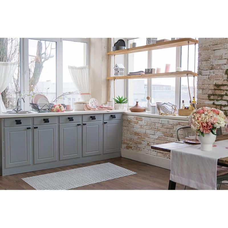 Plastmatta Hilma Link - 70x250 cm, Grå - Textil & mattor - Mattor - Utomhusmattor - Plastmattor