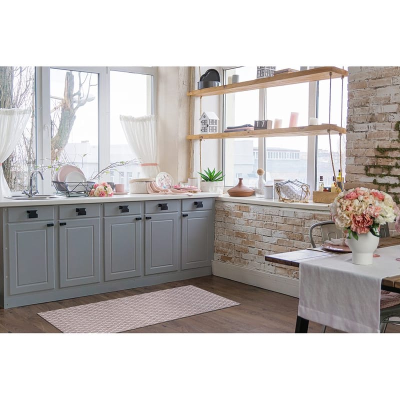 Plastmatta Hilma Link - 70x250 cm, Rosa - Textil & mattor - Mattor - Utomhusmattor - Plastmattor