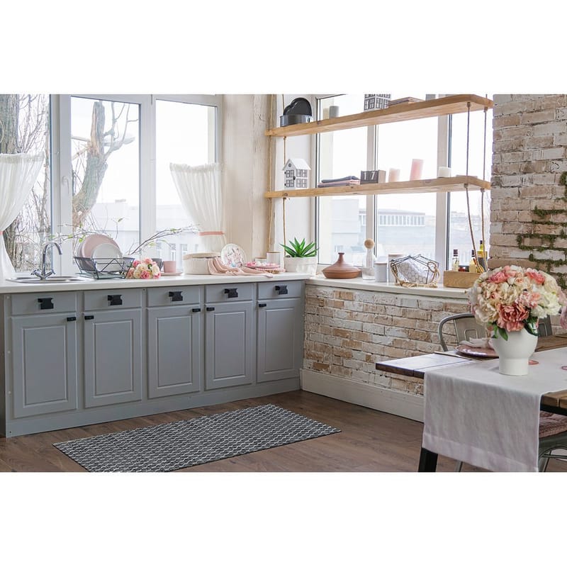 Plastmatta Hilma Link - 70x300 cm, Svart - Textil & mattor - Mattor - Utomhusmattor - Plastmattor