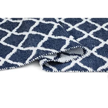Plastmatta Hilma Wave - 70x150 cm, Blå - Textil & mattor - Mattor - Modern matta - Wiltonmattor