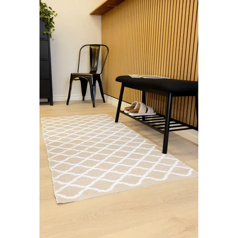 Plastmatta Hilma Wave - 70x150 cm, Linne - Textil & mattor - Mattor - Utomhusmattor - Plastmattor