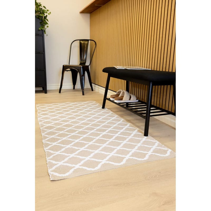 Plastmatta Hilma Wave - 70x200 cm, Linne - Textil & mattor - Mattor - Utomhusmattor - Plastmattor