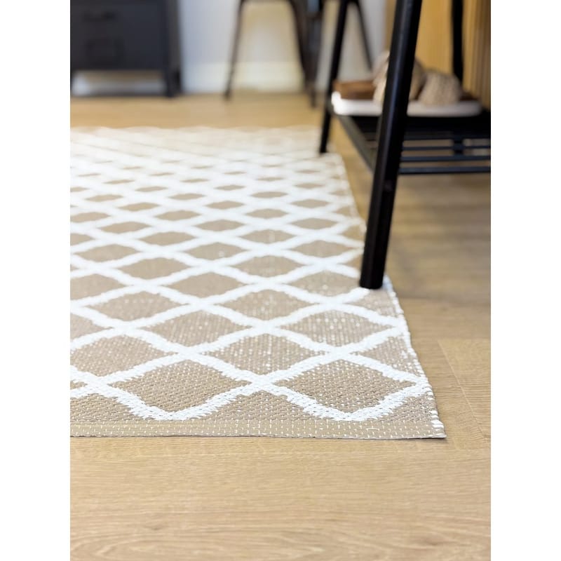 Plastmatta Hilma Wave - 70x200 cm, Linne - Textil & mattor - Mattor - Utomhusmattor - Plastmattor