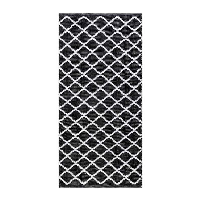 Plastmatta Hilma Wave - 70x200 cm, Svart - Textil & mattor - Mattor - Utomhusmattor - Plastmattor