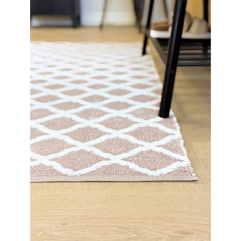 Plastmatta Hilma Wave - 70x250 cm, Rosa - Textil & mattor - Mattor - Utomhusmattor - Plastmattor