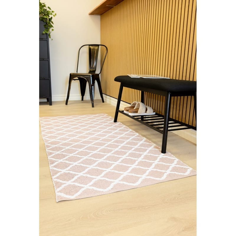 Plastmatta Hilma Wave - 70x300 cm, Rosa - Textil & mattor - Mattor - Modern matta - Wiltonmattor