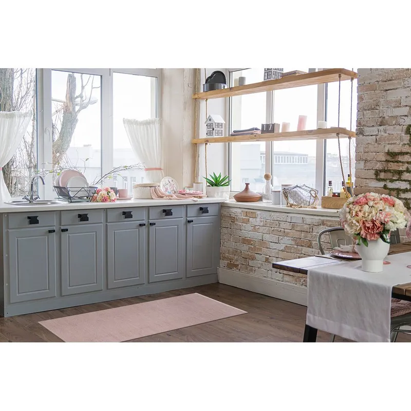 Plastmatta Hilma Plain - 70x300 cm, Rosa - Textil & mattor - Mattor - Utomhusmattor - Plastmattor