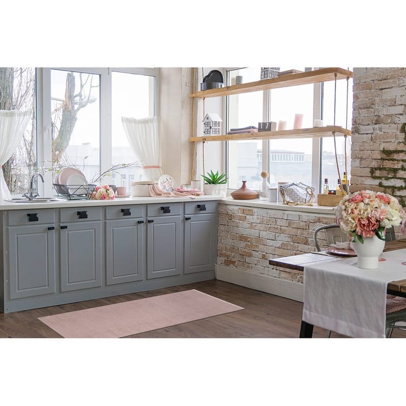 Plastmatta Hilma Plain - 70x250 cm, Rosa - Textil & mattor - Mattor - Utomhusmattor - Plastmattor