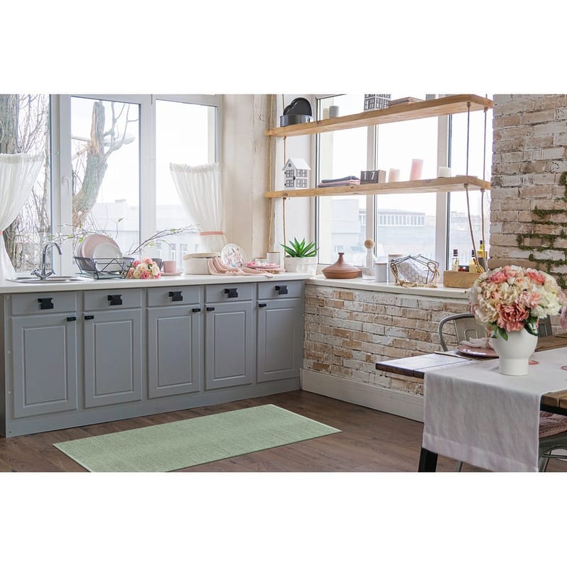 Plastmatta Hilma Plain - 70x300 cm, Grön - Textil & mattor - Mattor - Utomhusmattor - Plastmattor