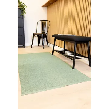 Plastmatta Hilma Plain - 70x150 cm, Grön - Textil & mattor - Mattor - Modern matta - Wiltonmattor