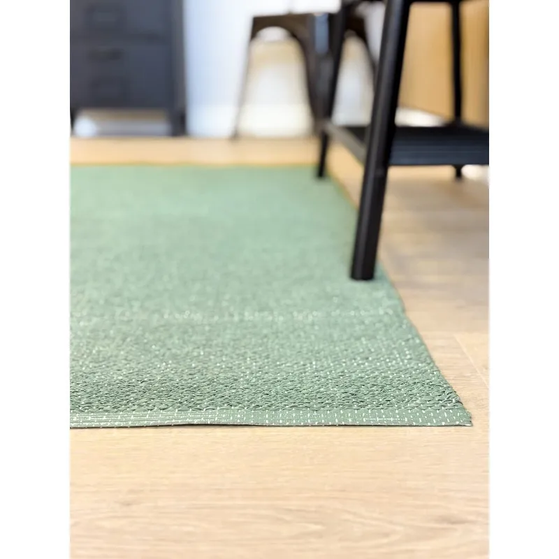 Plastmatta Hilma Plain - 150x220 cm, Grön - Textil & mattor - Mattor - Utomhusmattor - Plastmattor