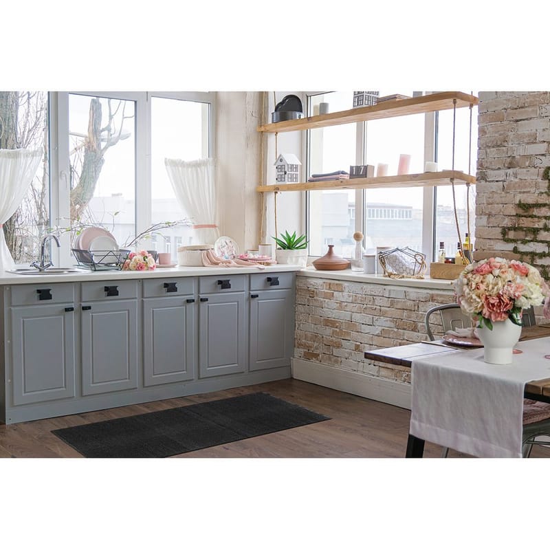 Plastmatta Hilma Plain - 70x300 cm, Svart - Textil & mattor - Mattor - Utomhusmattor - Plastmattor