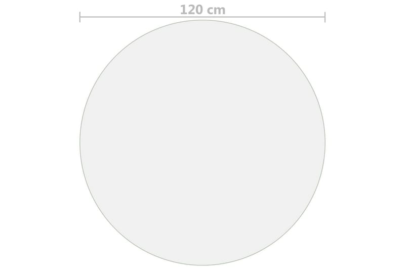 Bordsskydd matt Ã˜ 120 cm 2 mm PVC - Transparent - Textil & mattor - Mattor - Utomhusmattor - Plastmattor