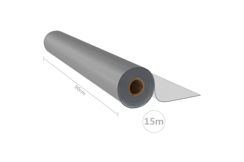 Bordsskydd rulle matt 0,9x15 m 2 mm PVC - Transparent - Textil & mattor - Mattor - Utomhusmattor - Plastmattor