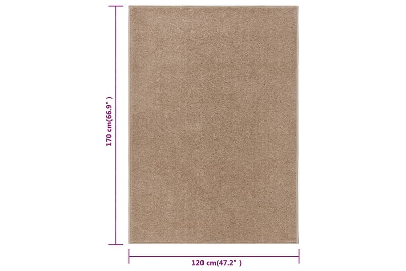 Matta 120x170 cm brun - Brun - Köksmatta - Plastmattor - Dörrmatta & hallmatta