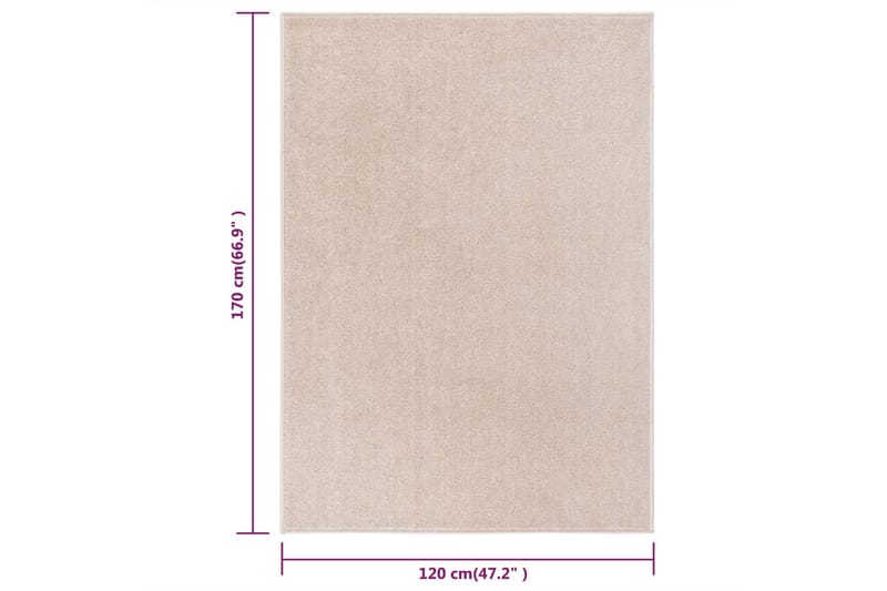 Matta 120x170 cm mörk beige - Beige - Textil & mattor - Mattor - Utomhusmattor - Plastmattor