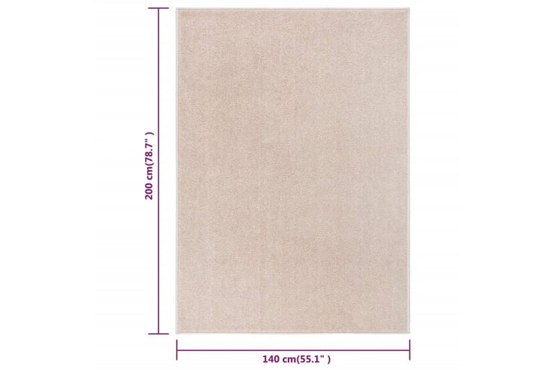 Matta 140x200 cm mörk beige - Beige - Köksmatta - Plastmattor - Dörrmatta & hallmatta