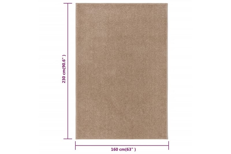 Matta 160x230 cm brun - Brun - Köksmatta - Plastmattor - Dörrmatta & hallmatta