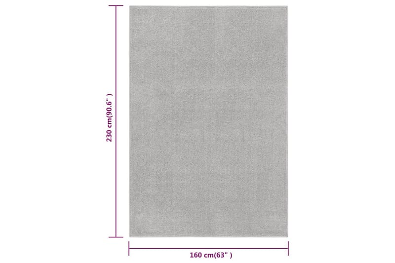 Matta 160x230 cm ljusgrå - Grå - Köksmatta - Plastmattor - Dörrmatta & hallmatta