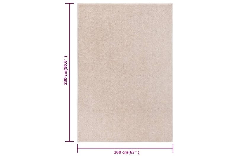 Matta 160x230 cm mörk beige - Beige - Köksmatta - Plastmattor - Dörrmatta & hallmatta
