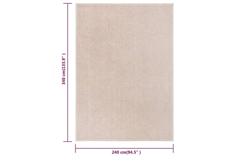 Matta 240x340 cm mörk beige - Beige - Köksmatta - Plastmattor - Dörrmatta & hallmatta
