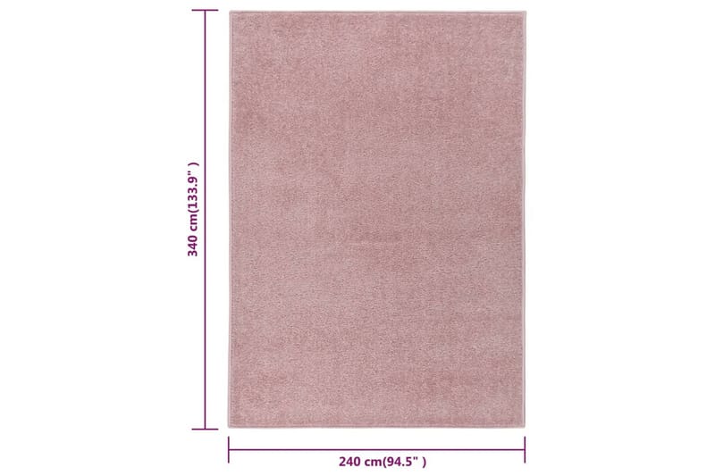 Matta 240x340 cm rosa - Rosa - Köksmatta - Plastmattor - Dörrmatta & hallmatta