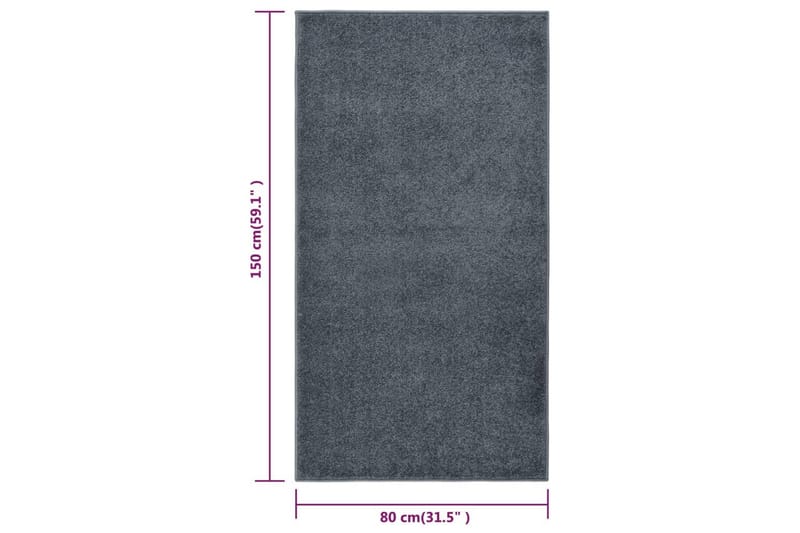 Matta 80x150 cm antracit - Antracit - Textil & mattor - Mattor - Utomhusmattor - Plastmattor