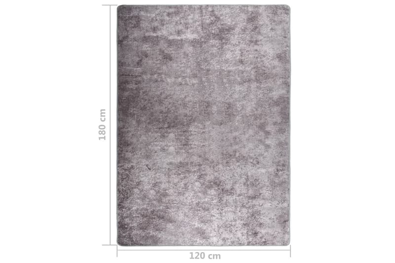 Matta tvättbar 120x180 cm grå halkfri - Grå - Textil & mattor - Mattor - Utomhusmattor - Plastmattor