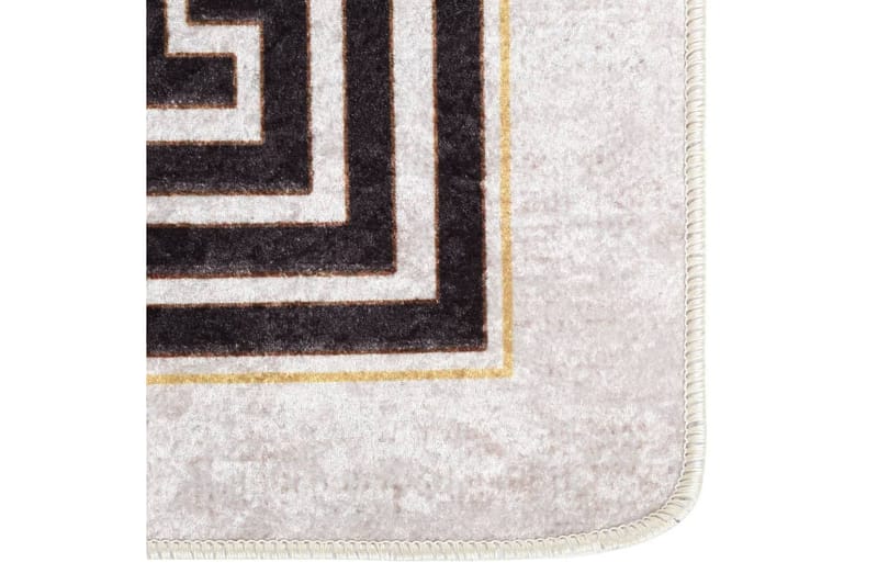 Matta tvättbar 160x230 cm ljusbeige halkfri - Beige - Textil & mattor - Mattor - Utomhusmattor - Plastmattor