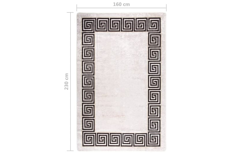 Matta tvättbar 160x230 cm ljusbeige halkfri - Beige - Textil & mattor - Mattor - Utomhusmattor - Plastmattor