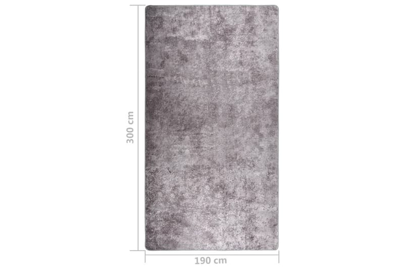 Matta tvättbar 190x300 cm grå halkfri - Grå - Textil & mattor - Mattor - Utomhusmattor - Plastmattor