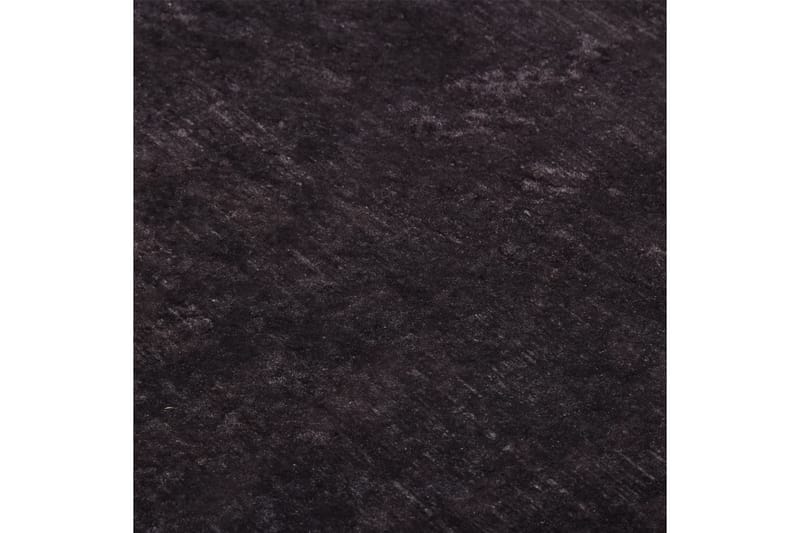 Matta tvättbar 190x300 cm svart och guld halkfri - Flerfärgad - Köksmatta - Plastmattor - Dörrmatta & hallmatta