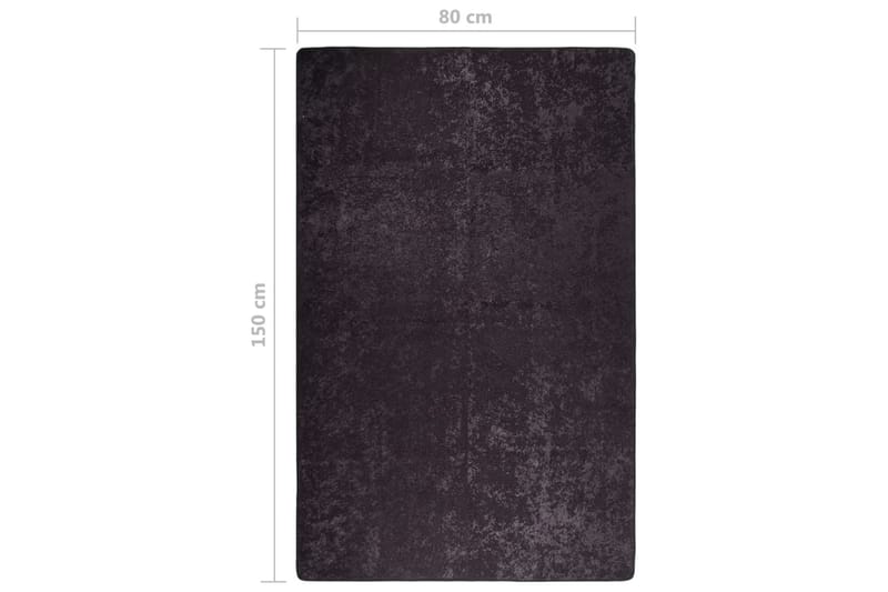Matta tvättbar 80x150 cm antracit halkfri - Grå - Textil & mattor - Mattor - Utomhusmattor - Plastmattor