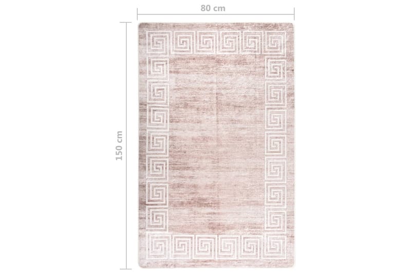 Matta tvättbar 80x150 cm beige halkfri - Beige - Textil & mattor - Mattor - Utomhusmattor - Plastmattor