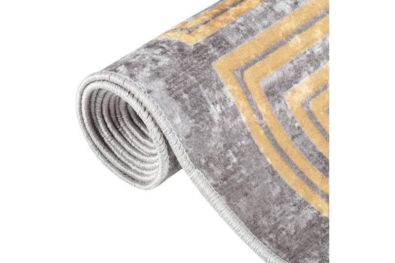 Matta tvättbar 80x150 cm grå halkfri - Grå - Textil & mattor - Mattor - Utomhusmattor - Plastmattor