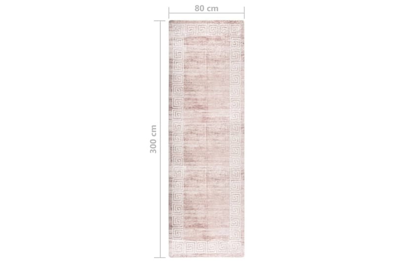Matta tvättbar 80x300 cm beige halkfri - Beige - Textil & mattor - Mattor - Utomhusmattor - Plastmattor