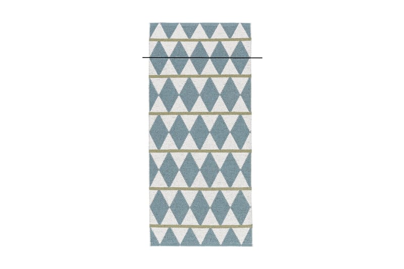 Zigge Trasmatta 70x450 cm Blå - Horredsmattan - Textil & mattor - Mattor - Utomhusmattor - Plastmattor