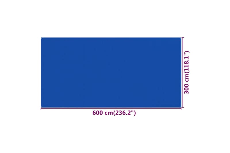 Tältmatta 300x600 cm blå HDPE - Textil & mattor - Mattor - Utomhusmattor - Tältmatta