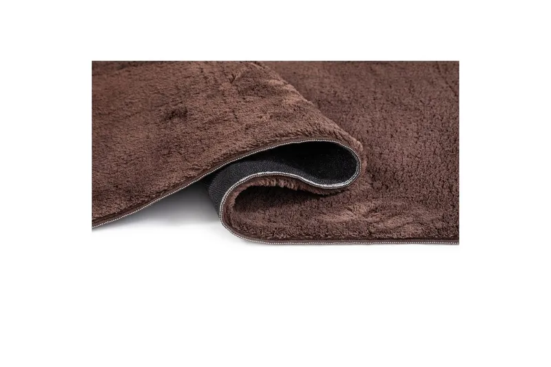 Tvättbar Matta Soft Rund - 120x120 cm, Choklad - Textil & mattor - Mattor - Utomhusmattor - Plastmattor