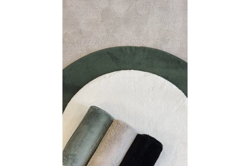 Tvättbar Matta Soft Rund - 200x200 cm, Melerad Linne - Textil & mattor - Mattor - Utomhusmattor - Plastmattor