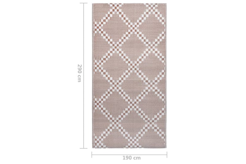 Utomhusmatta brun 190x290 cm PP - Brun - Textil & mattor - Mattor - Utomhusmattor